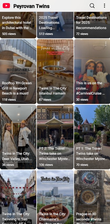 Peyrovan Twins on YouTube